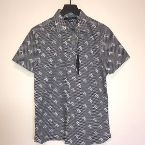 Casual Short Sleeve Button Down